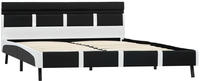 vidaXL Bett mit LED-Beleuchtung ohne Matratze Schwarz 120x200 cm