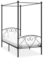 Himmelbett-gestell Schwarz Metall 90 X 200 Cm Vidaxl