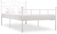 Bettgestell Wei&szlig; Metall 100&times;200 Cm Vidaxl