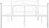 vidaXL Bettgestell weiß Metall 160x200cm (284520)