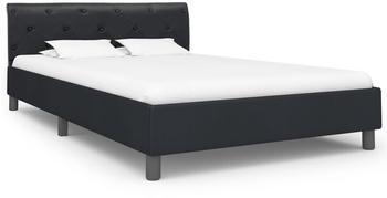 vidaXL Bettgestell schwarz Kunstleder 120x200cm (284878)