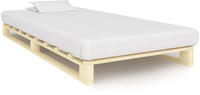vidaXL Palettenbett Massivholz Kiefer 90&times;200 cm