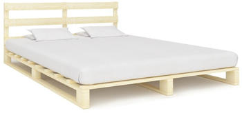 vidaXL Palettenbett Massivholz Kiefer 180x200cm (285246)