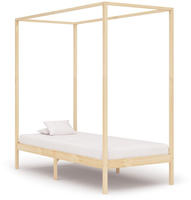 vidaXL Himmelbett-Gestell Massivholz Kiefer 100 x 200 cm