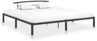 vidaXL Bettgestell Schwarz Metall 200x200 cm