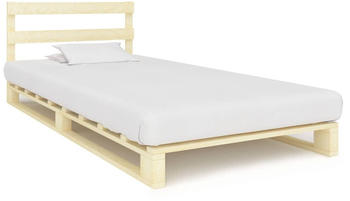 vidaXL Palettenbett Massivholz Kiefer 100x200cm (285242)