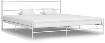 vidaXL Bettgestell wei&szlig; Metall 180x200cm (284697)