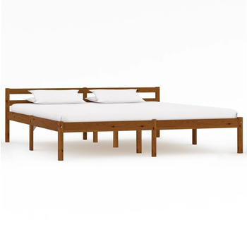 vidaXL Bettgestell Honigbraun Massivholz Kiefer 160x200cm 283212