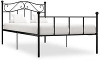 vidaXL Bettgestell Schwarz Metall 90&times;200 cm