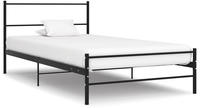 vidaXL Bettgestell Schwarz Metall 90&times;200 cm