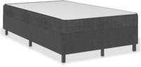 vidaXL Boxspring-Bettgestell Grau Stoff 120x200 cm
