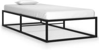 vidaXL Bettgestell Schwarz Metall 100x200 cm