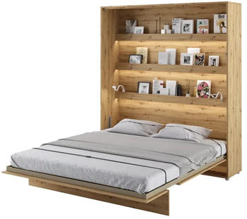 Meblini Bed Concept BC-13 180x200cm vertikal artisan-eiche