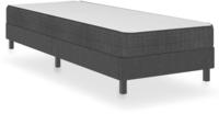 vidaXL Boxspringbett Dunkelgrau Stoff 100x200 cm