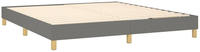 vidaXL Boxspringbettgestell Dunkelgrau 160x200 cm Stoff