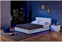 Home Deluxe - Led Bett Asteroid Farbe: Wei&szlig;, Gr&ouml;&szlig;e: 140 X 200 Cm Bett Mit...
