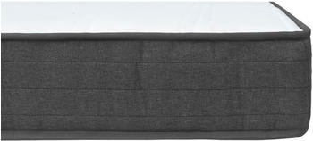 vidaXL Boxspringbett dunkelgrau Stoff 160x200cm (3054709)