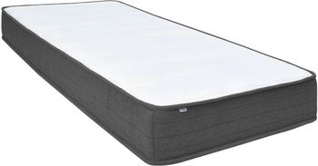 vidaXL Boxspringbett dunkelgrau Stoff 200x200cm (3054797)
