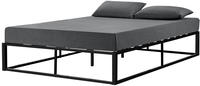 Metallbett Kreta 160x200 cm Schwarz [en.casa]