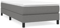 vidaXL Boxspringbettgestell Dunkelgrau 100x200 cm Stoff
