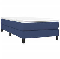 Bettgestell Ohne Matratze Blau 100x200 Cm Stoff Vidaxl