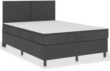 vidaXL Bettgestell grau Stoff 160x200cm (287465)