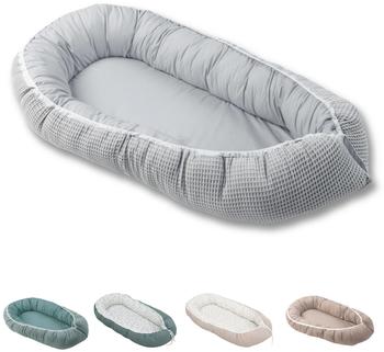 Ullenboom Babynest waffelpiqué grau
