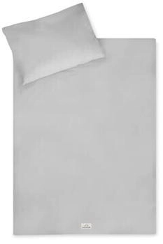 Julius Z&ouml;llner Bettw&auml;sche 100x135cm - Jersey uni light grey