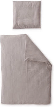 Ehrenkind Kinder Bettw&auml;sche 135x100cm musselin taupe