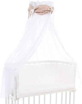 Babybay Himmel Organic Cotton mit Schleife alle Modelle hellbraun Sterne weiß (100349) Babybay Himmel Organic Cotton mit Schleife alle Modelle hellbraun Sterne weiß (100349)