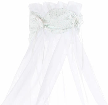Babybay Himmel Organic Cotton mit Schleife alle Modelle weiß Glitzersterne mint (100357) Babybay Himmel Organic Cotton mit Schleife alle Modelle weiß Glitzersterne mint (100357)