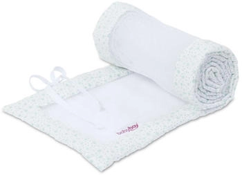 Babybay Nestchen Mesh für Modell Boxspring XXL weiß Glitzersterne mint (168907)