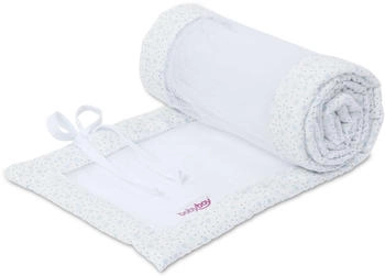 Babybay Nestchen Mesh für Modell Original weiß Glitzersterne diamantblau (100908)