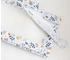 Loolay 2-teiliges Bettumrandung Set für Babybett m. Sprossen 110x30cm Blumen Blau Gelb