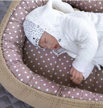Loolay Babynestchen Waffelpique Solo 1 tlg. Set Punkte Braun