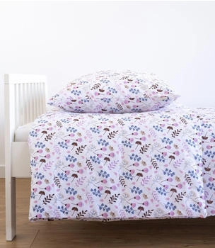 Loolay Bettwäsche 80x80 + 35x40cm Blumen Rosa