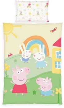 Herding Renforcé Kinder-Wendebettwäsche Peppa Pig bunt (24864-08.063)