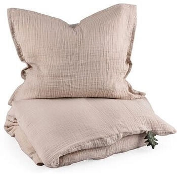Sebra Baby-Bettwäsche „seabreeze beige“, Musselin, 100x70cm / 45x40cm
