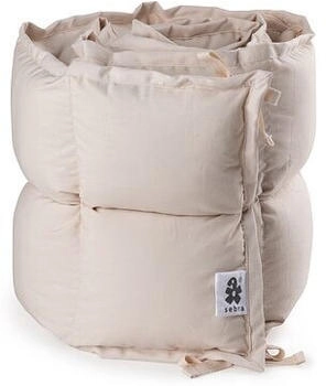 Sebra Baby-Bettnestchen, halbe Länge, abgesteppt / birchbark rose