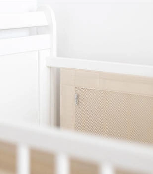 Loolay 2-teiliges Bettumrandung Set für Babybett m. Sprossen 130x30cm Beige