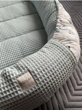 Loolay Babynestchen Waffelpique Solo 1 tlg. Set Minze/Hase Beige