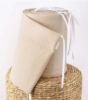 Loolay Bettumrandung 100% Baumwolle 420x30cm Beige