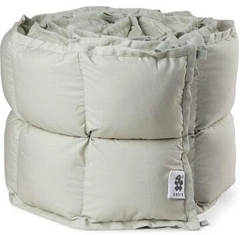 Sebra Baby-Bettnestchen, abgesteppt / mist green