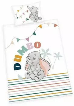 Herding Disney's Dumbo Bettw&auml;sche-Set, Baumwolle/Renforc&eacute;, 100x135cm (2435404063412)