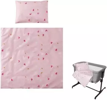 Lorelli Eva Babybettw&auml;sche-Set 5-teilig, Baumwolle, rosa (20801145801)