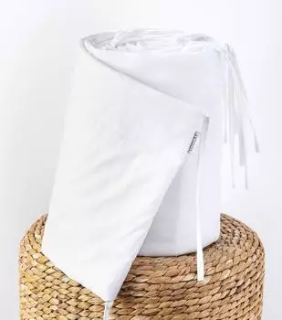 Loolay Bettumrandung 100% Baumwolle 360x30cm Weiß
