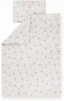 Julius Zöllner Bettwäsche Jersey 100x135+40x60cm, beige (8460164550)