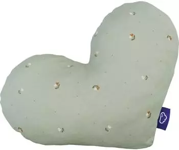Tr&auml;umeland Kuschelkissen Herz Fiore gr&uuml;n, 38x30x12cm (T066002)