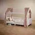 Idimex NENA Betthimmel Musselin 2er Set, 100% Baumwolle, taupe