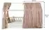 Idimex NENA Betthimmel Musselin 2er Set, 100% Baumwolle, taupe
